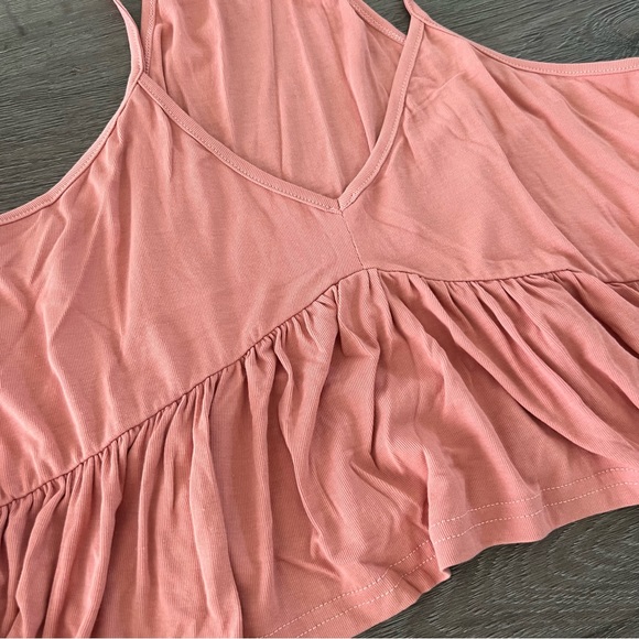 Shein Boho Ruffle Hem Solid Cami Top - Picture 7 of 7